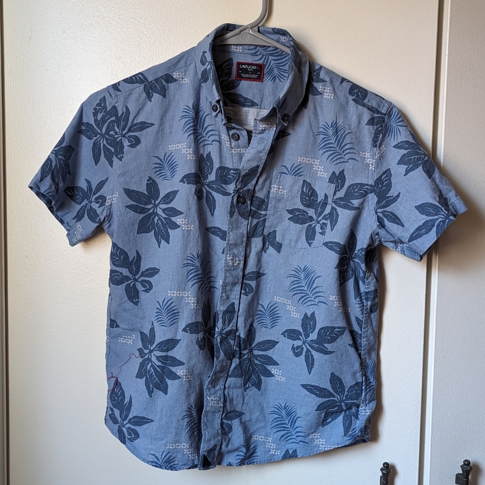 Untuckit Boys Hawaiian Shirt sz12